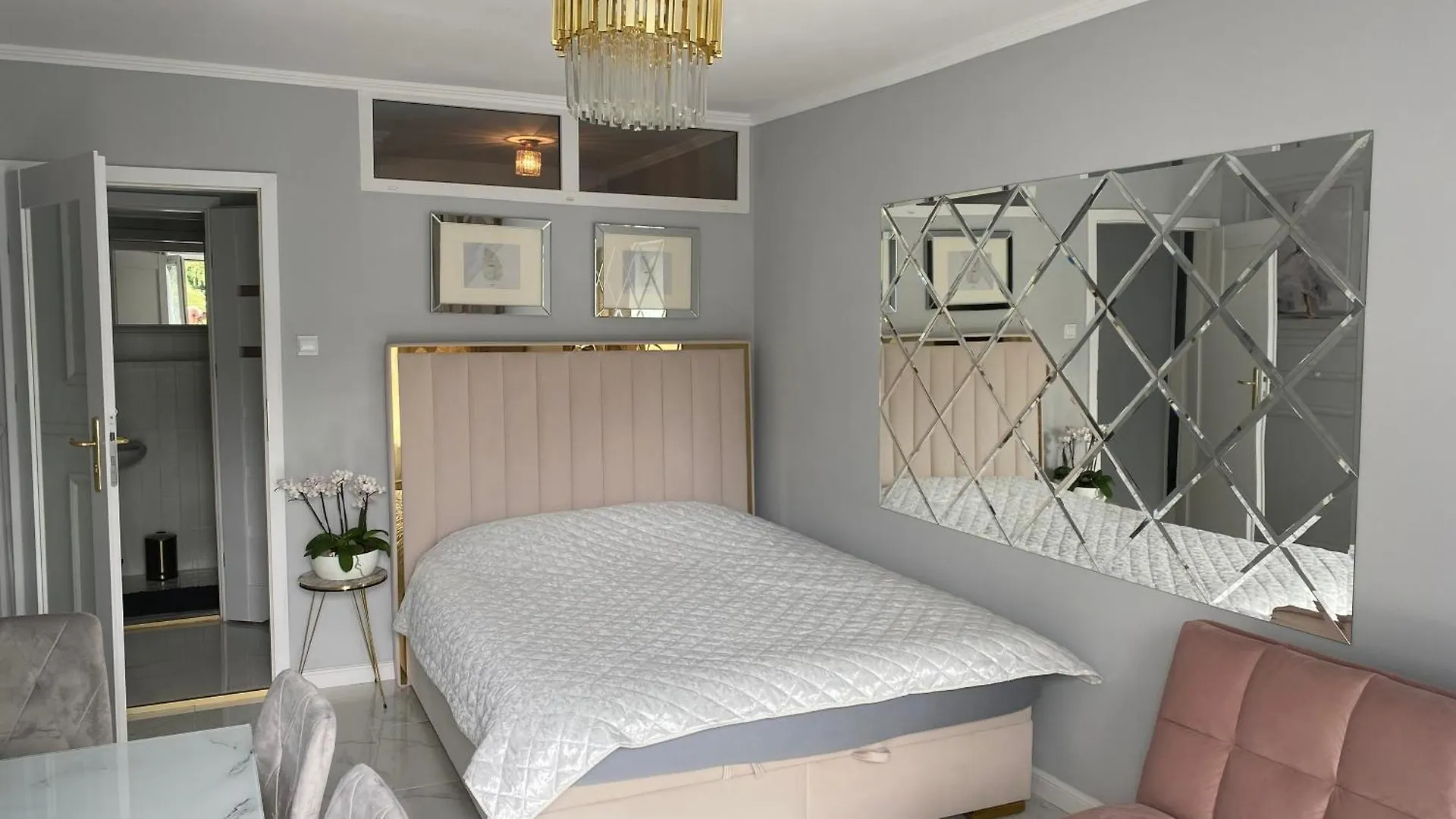 Gold Glamour Apartment Sopot Z Dwoma Sypialniami, Duzy Balkon