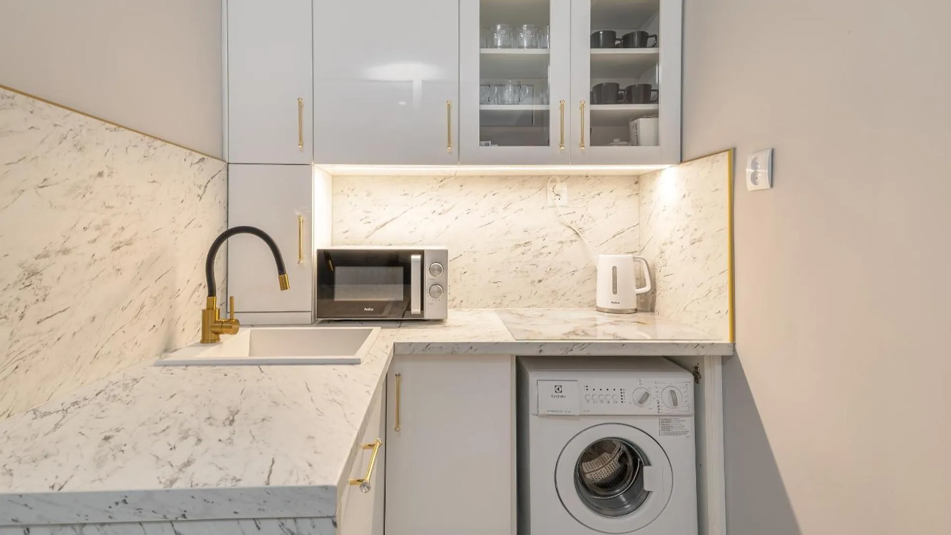 Gold Glamour Apartment Sopot Z Dwoma Sypialniami, Duzy Balkon