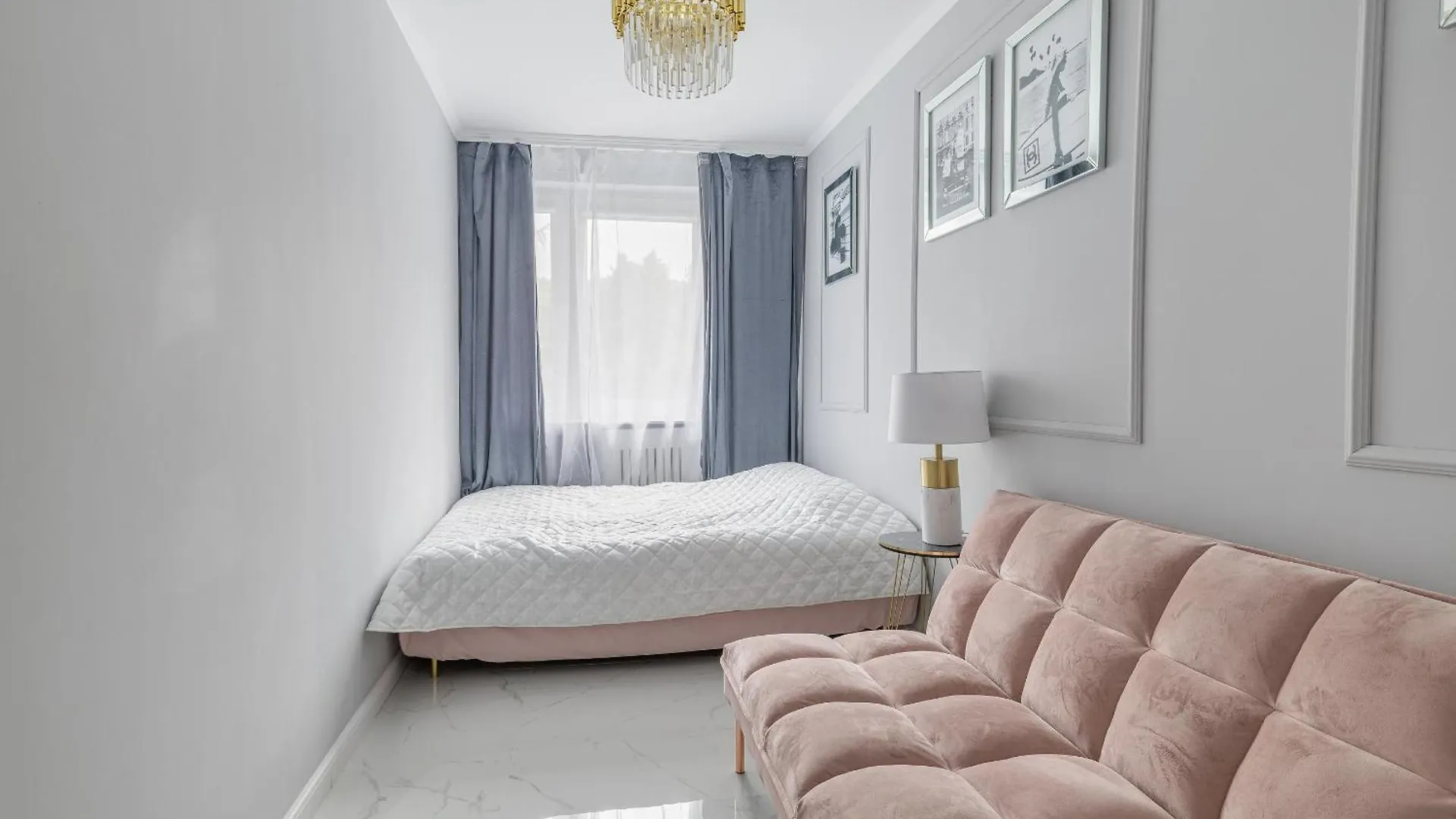 Gold Glamour Apartment Sopot Z Dwoma Sypialniami, Duzy Balkon