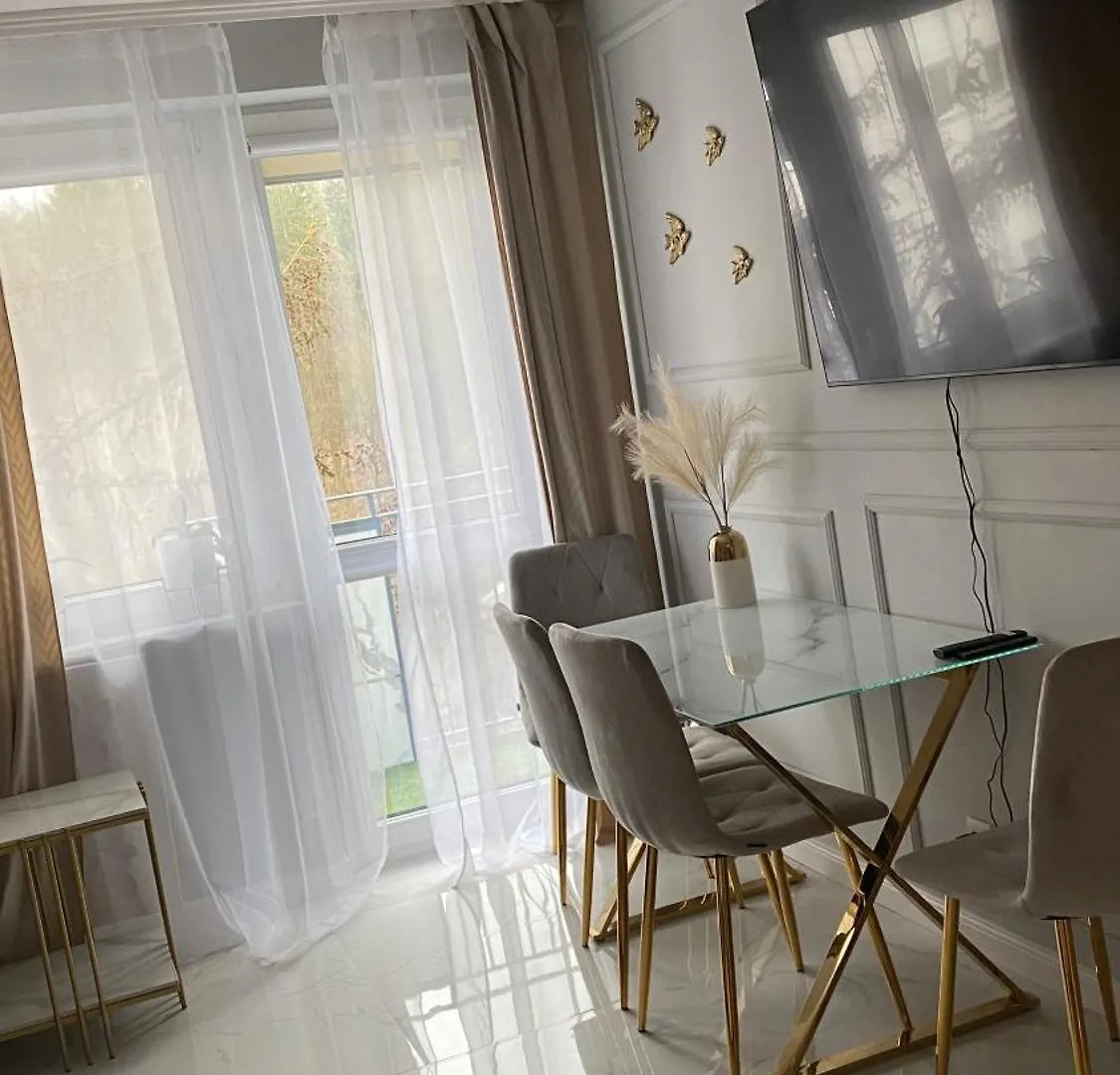 Gold Glamour Apartment Sopot Z Dwoma Sypialniami, Duzy Balkon